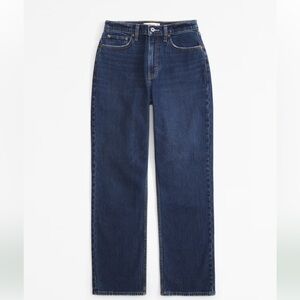 Abercrombie & Fitch High Rise Dark Blue Women's Jeans